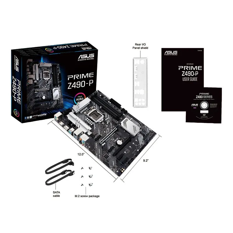 Asus PRIME Z490 P десктопный компьютер intel LGA 1200 основной Игровой ATX материнская плата USB 3