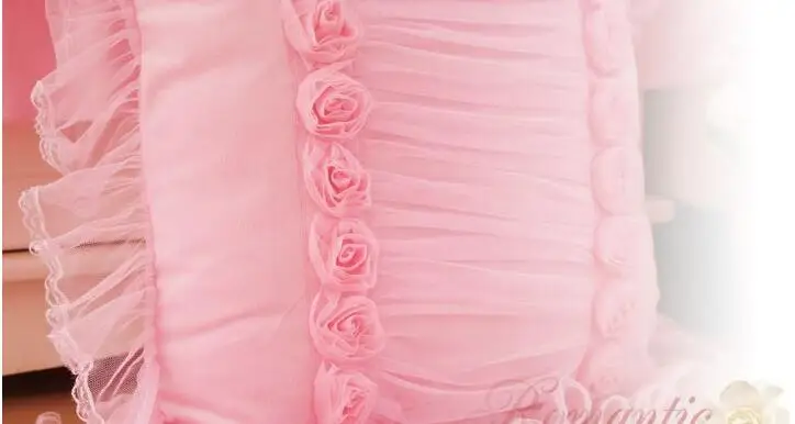 #1076 принцесса квадратный розовая Подушка для девочек номер диван орнамент хлопок