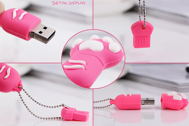 С рисунком кота из мультфильма «Щенячий патруль» USB флэш-накопитель 4 ГБ 8 ГБ оперативной памяти, 16 Гб встроенной памяти, флэш-накопитель 32 Гб USB флеш-накопитель флэш-накопитель 64Гб 128 Гб flash USB флэш-накопитель с кольцом для ключей