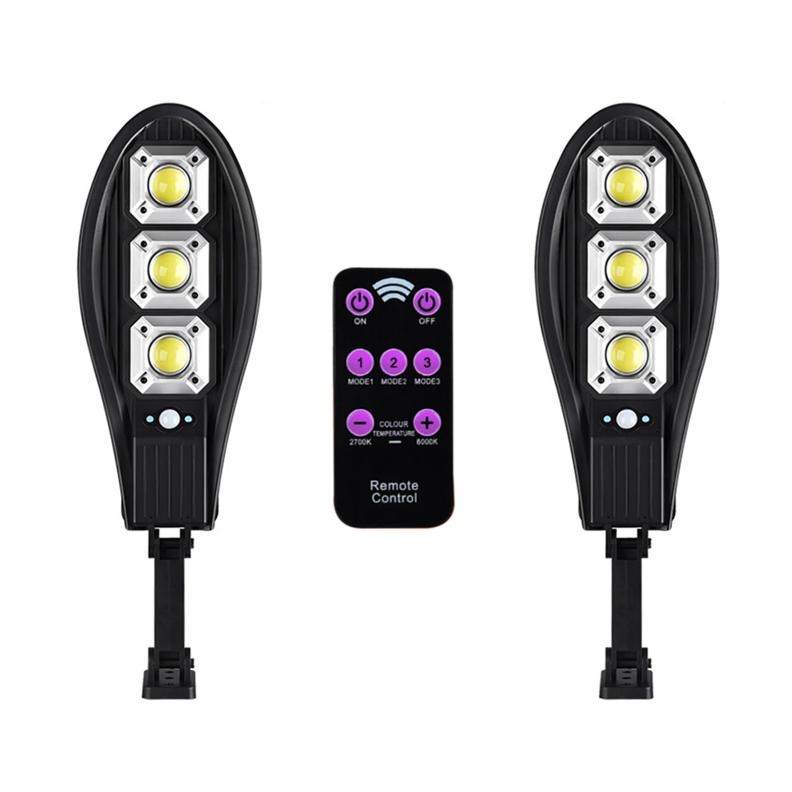 

Уличный светильник на солнечной батарее, с углом обзора 270 °, 90 светодиодный одов, 3 режима освещения