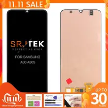 ЖК дисплей SUPER AMOLED для SAMSUNG GALAXY A30 A305/DS A305F A305FD A305A сенсорный экран с