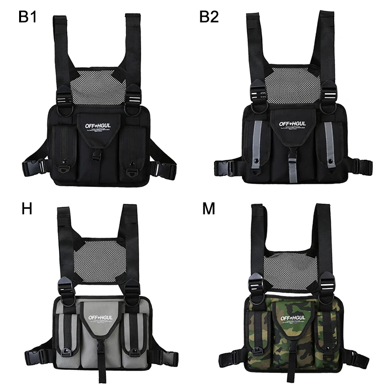 Тактические сумки через плечо для мужчин в стиле хип-хоп уличная нагрудная сумка