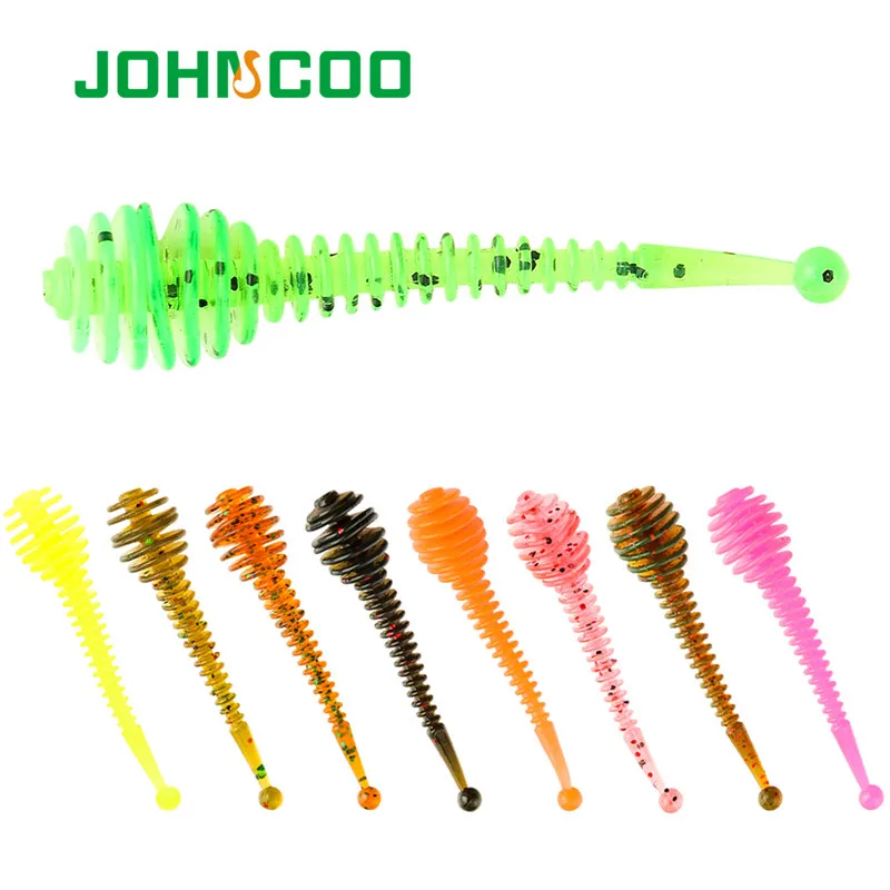 JOHNCOO UL TPR мягкая рыболовная приманка 0 85 г 1 3 12 шт. силиконовые плавающие приманки