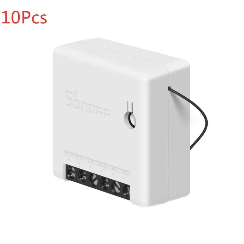 10Pcs SONOFF мини-двухсторонний умный переключатель, умная розетка, WiFi розетка, розетка, переключатель Amazon Alexa/Google Home - Комплект: 10Pcs