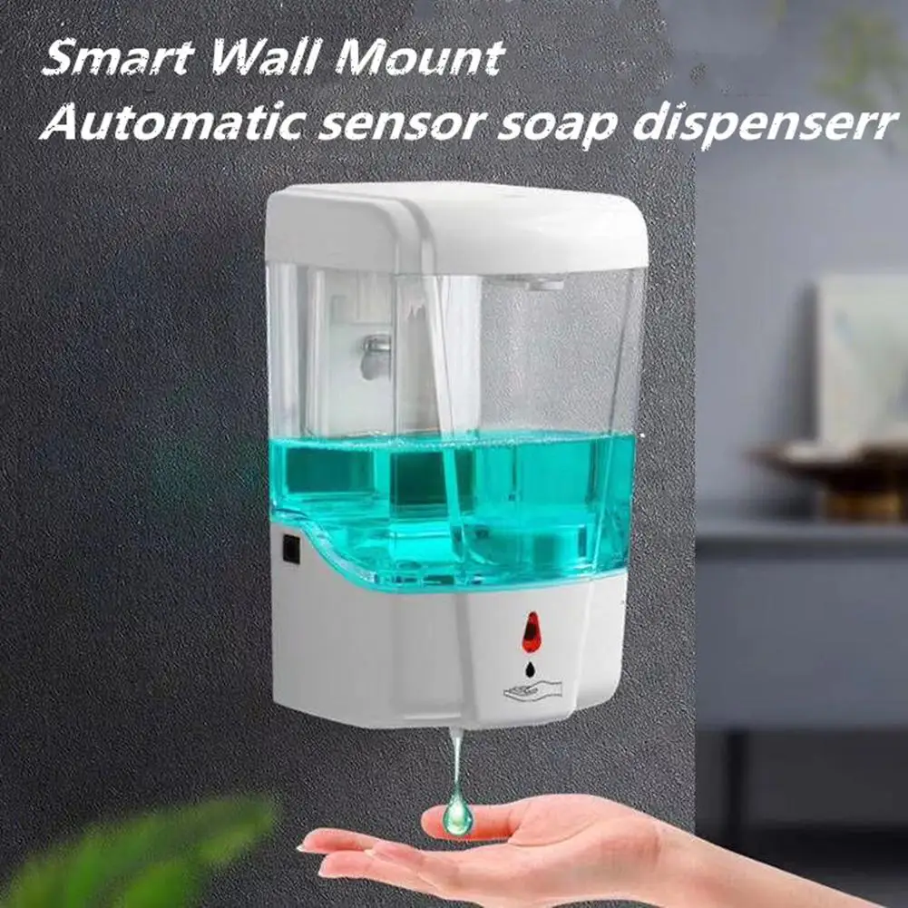 

700ml Wall-Mount Automatic IR Sensor Kitchen Bathroom Lotion Soap Dispenser dispensador de jabon automaticodispensador de jabon