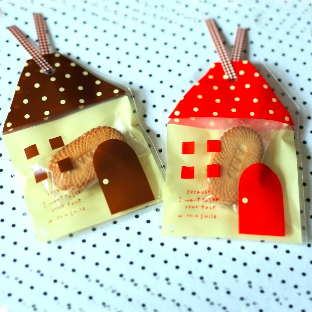 Маленькие домашние пакеты для печенья самоклеящиеся пластиковые с запахом