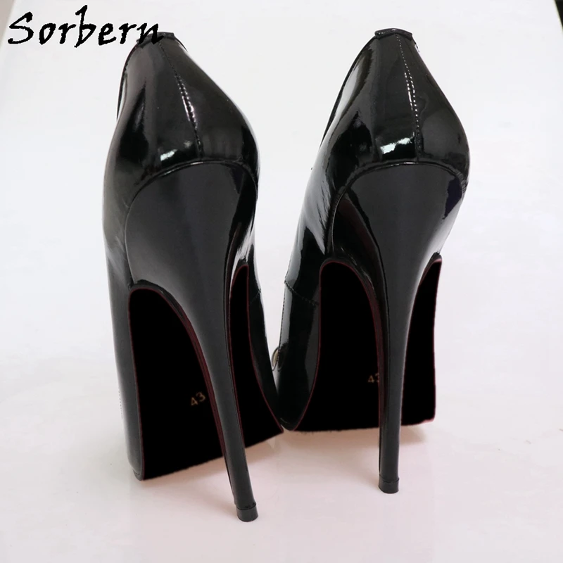 Женские туфли лодочки с острым носком Sorbern офисные на каблуке 6 дюймов шпильке для