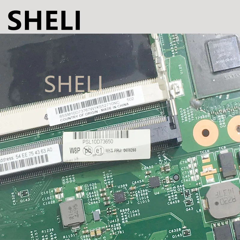 Материнская плата SHELI для ноутбука lenovo ThinkPad T540P ноутбук 04X5258 LKM-1 SWG2 MB 12308-2 48.4lo16. 021