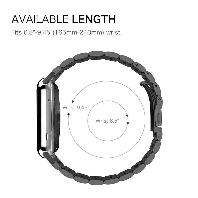 Ремешок Kuulee из нержавеющей стали для Apple Watch iWatch металлический розовый браслет с