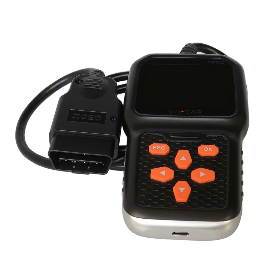Viecar VP102 универсальные мультисистемы для грузовиков OBD2 диагностические инструменты для грузовиков OBD 2 считыватели кодов 2 в 1 для тяжелых грузовиков 10 шт.