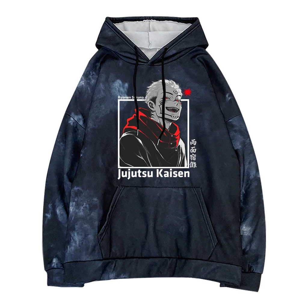 

Новинка 2021 г., толстовка с капюшоном для мужчин и женщин из аниме «джуютсу» на осень и весну