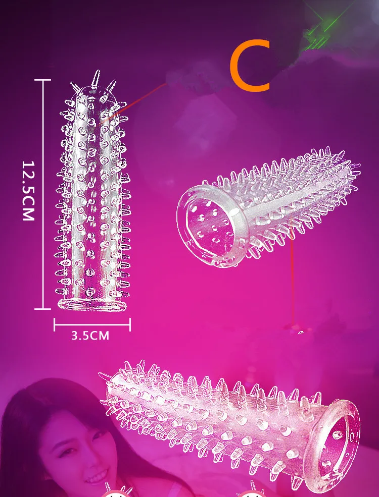 5 моделей Хрустальный пенис с задержкой текстурированный удлиняющий