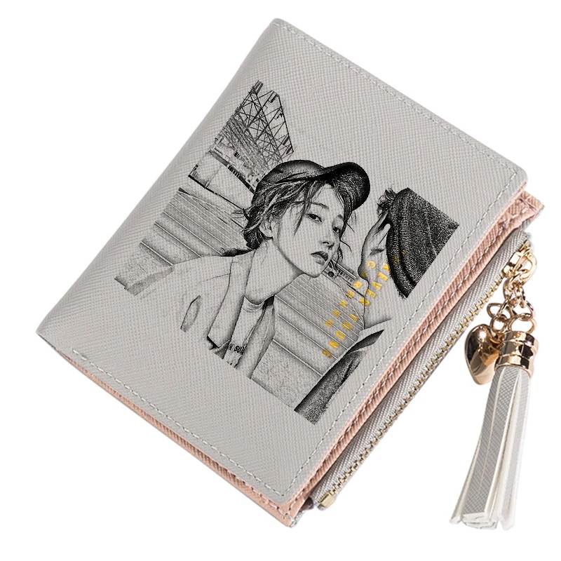 Женский кошелек новый короткий тонкий на молнии с пряжкой простой