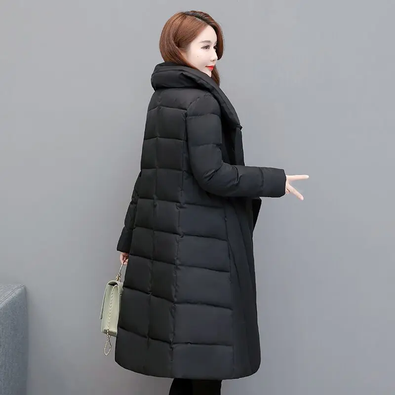 DMLFZMY Модная элегантная женская парка 2019 зимняя куртка женские парки с хлопковой