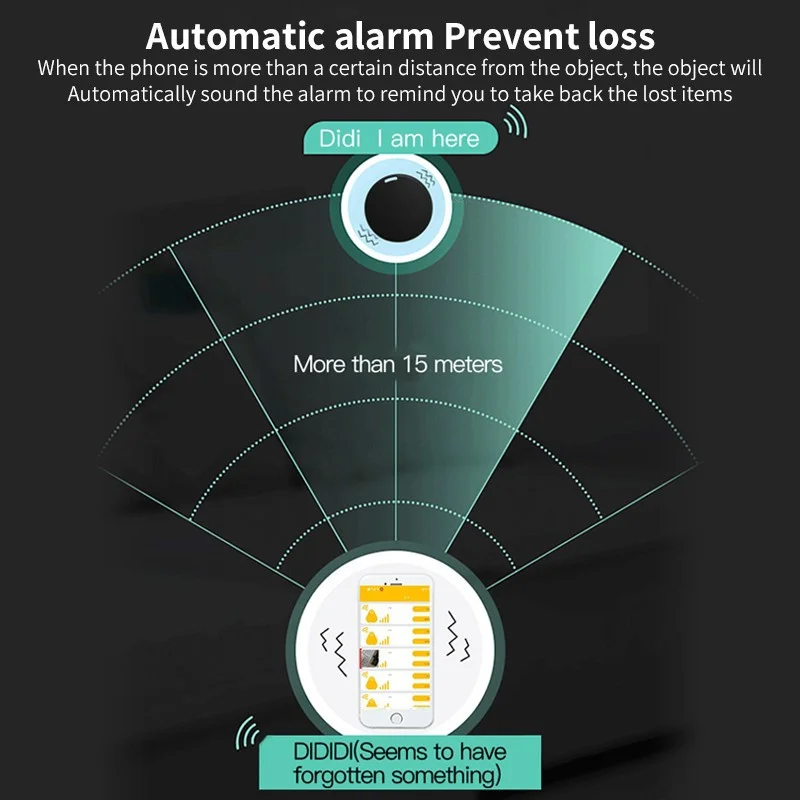 GPS Tracker Anti-lost Alarm Mini Wireless Bluetooth-compat Car Child Older Bag Wallet Key Finder Locator Anti Lost | Электроника