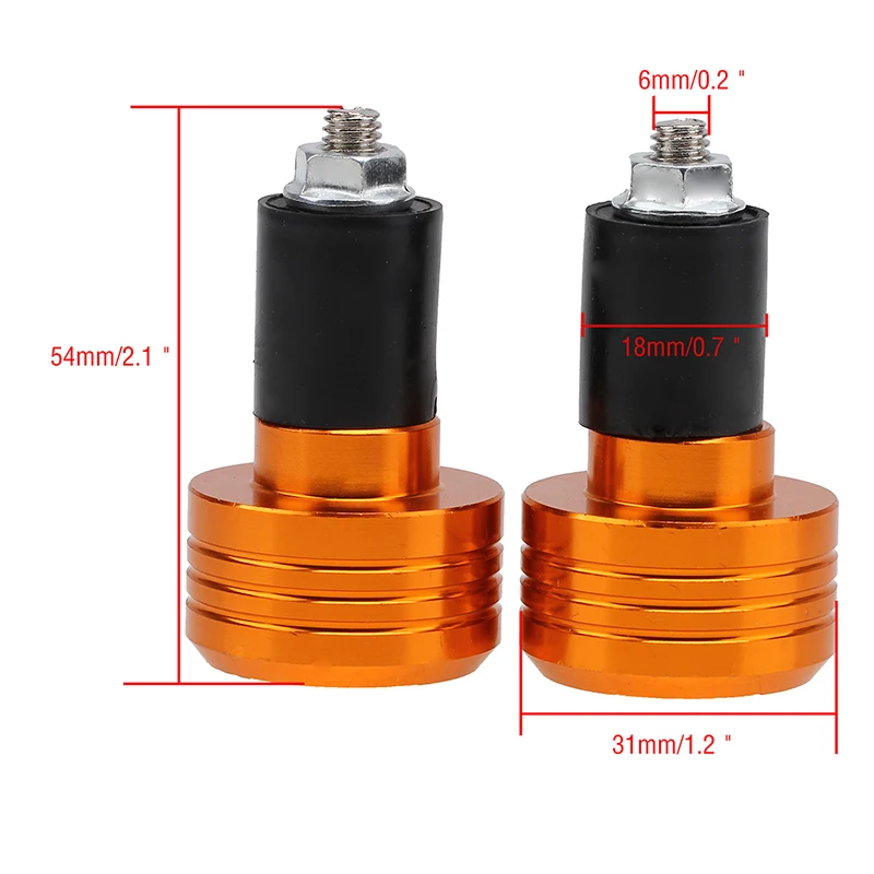 Заглушки для Руля Мотоцикла POSSBAY 7/8 дюйма колпачки руля счетчик веса