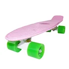 Скейтборд Pastel, пластиковый Лонгборд, Mini Cruiser, 22 дюйма, ретро, Пенни, скейтборд в комплекте, не требуется сборка