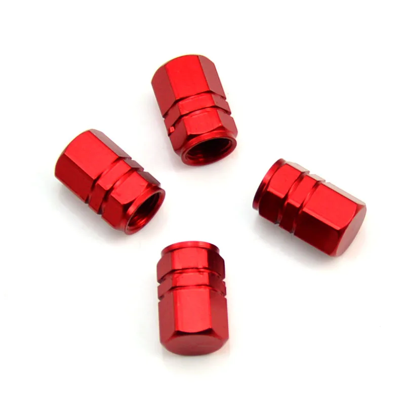 

4PCS Tire Valve -in Aluminum Car Tire Cover Air Dust Cap Car Parts Tire Accessories Valve Cap Optional stem sleeve