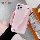 Цветной браслет-цепочка с бусинами для Huawei Honor 8A 8S 9A 9C 7X 8X 10i 7 Pro 9 10 Lite 20 Pro силиконовый чехол с ремешком на запястье