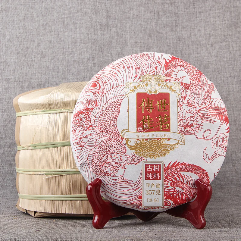 DCP-0003 Chinese tea pu er puer 357g Puer ripe yunnan cake | Дом и сад