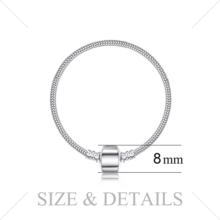 Jewelrypalace 925 пробы серебро браслет на застежке Jewelry Юбилей подарки для Для женщин подруга Новое поступление сделай сам по себе