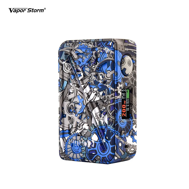 Новейший пар Storm 230 обход 200 Вт VW TC Box Mod Vapes Мода Поддержка Двойной 18650 Батарея