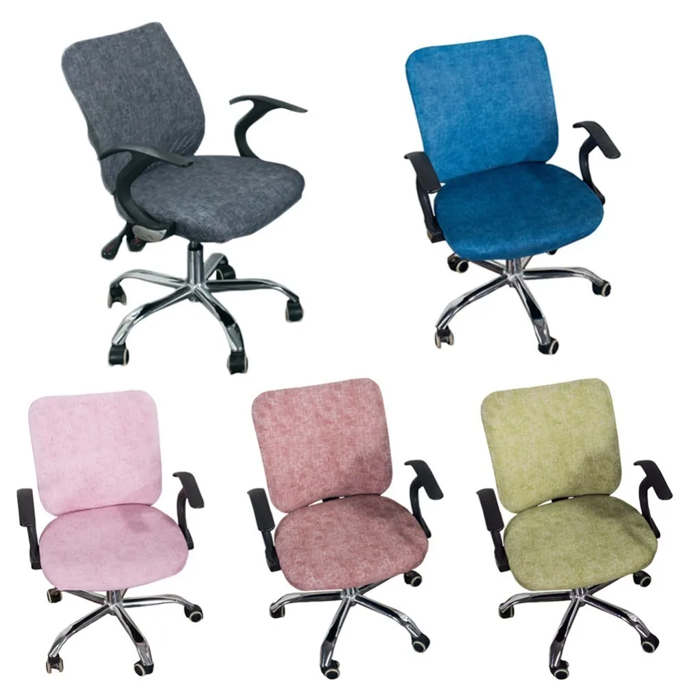 2 шт./компл. современный спандекс чехол на компьютерное кресло полиэстер принт