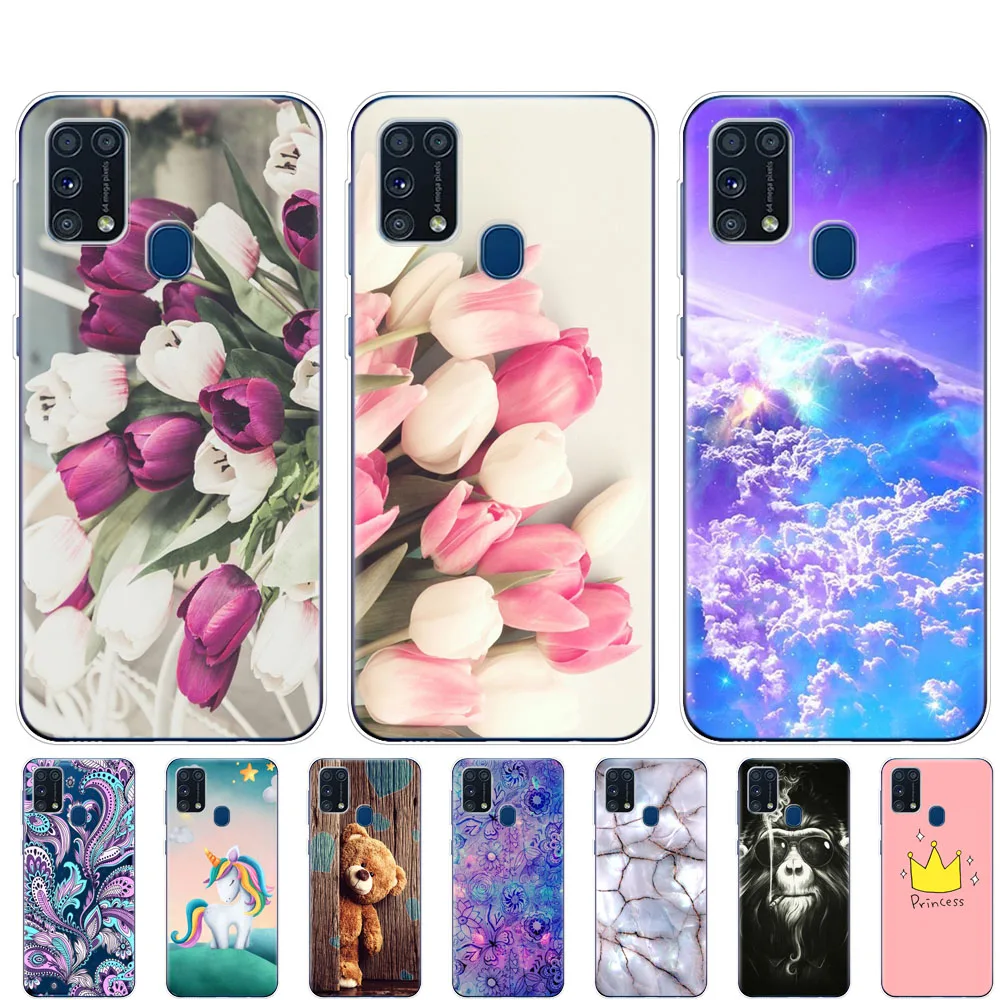 Чехол для Samsung M31 6 4 дюйма мягкий силиконовый чехол из ТПУ Galaxy M 31 SM M315FZBVSER m315 задняя