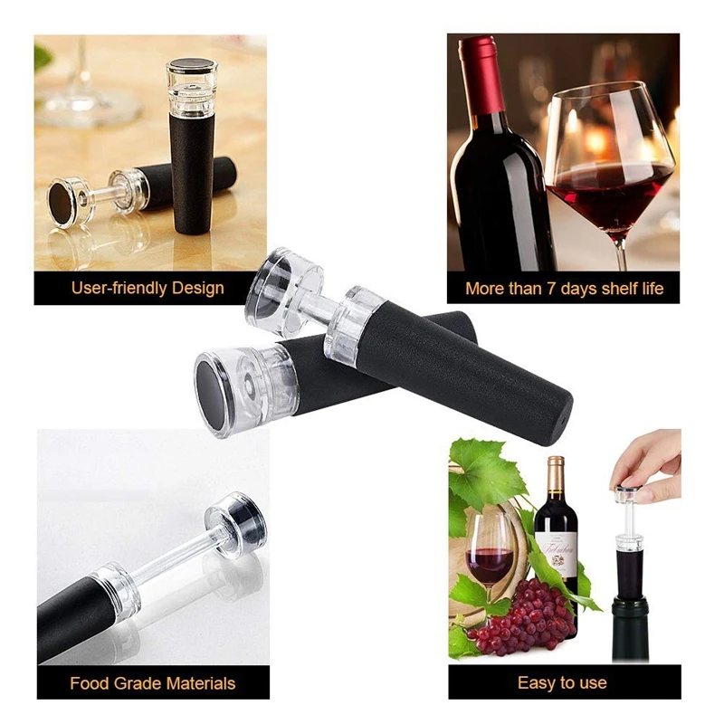 Вакуумная пробка для бутылки вина сохранения многоразовые пробки вакуумный