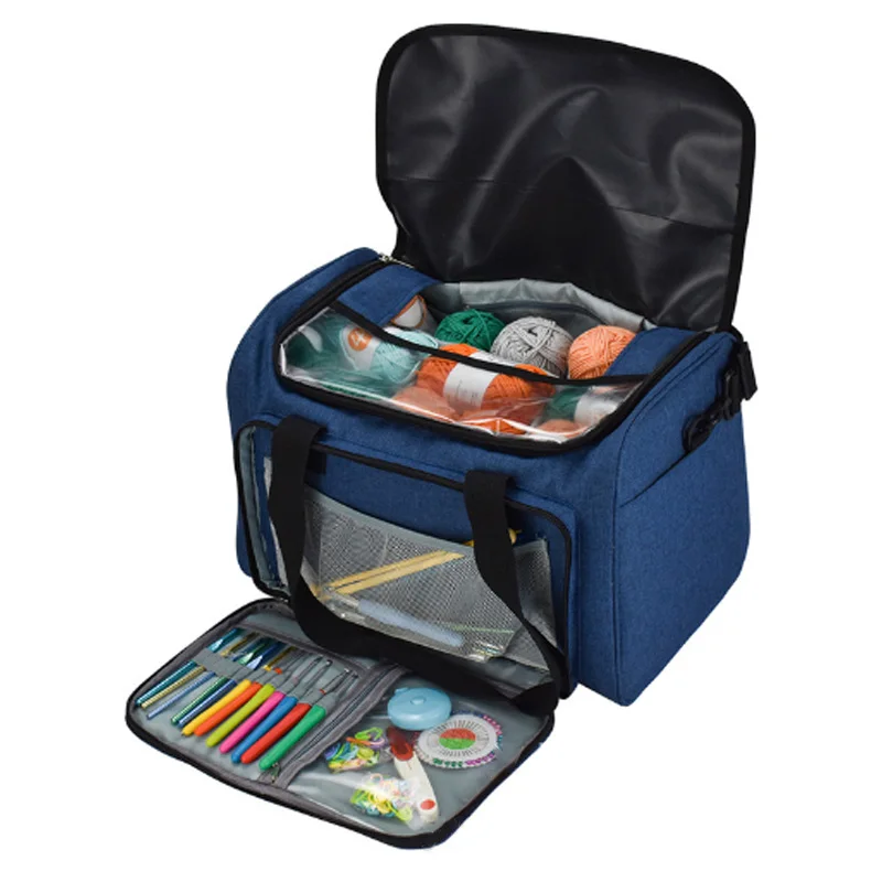 Многофункциональная Пылезащитная сумка для вязания из ткани Оксфорд переносная