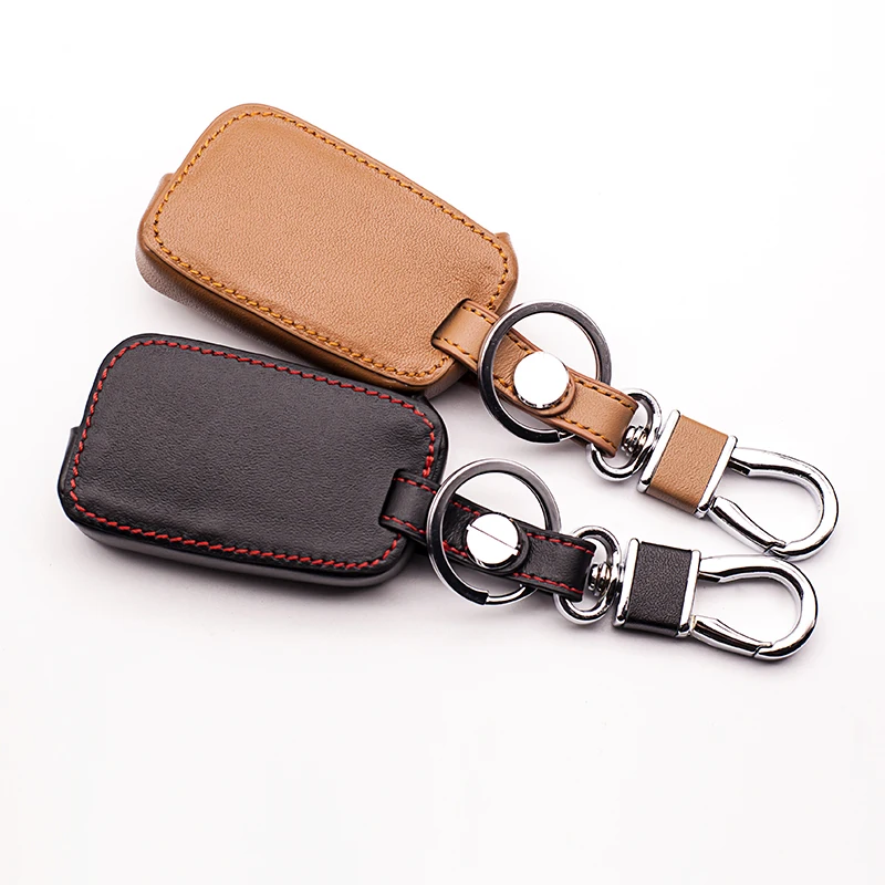 

100% leather car key caseKeyboard cover for Volkswagen Golf Case 7 GTI MK7 POLO For Skoda Octavia A7 protect shell Car wallet