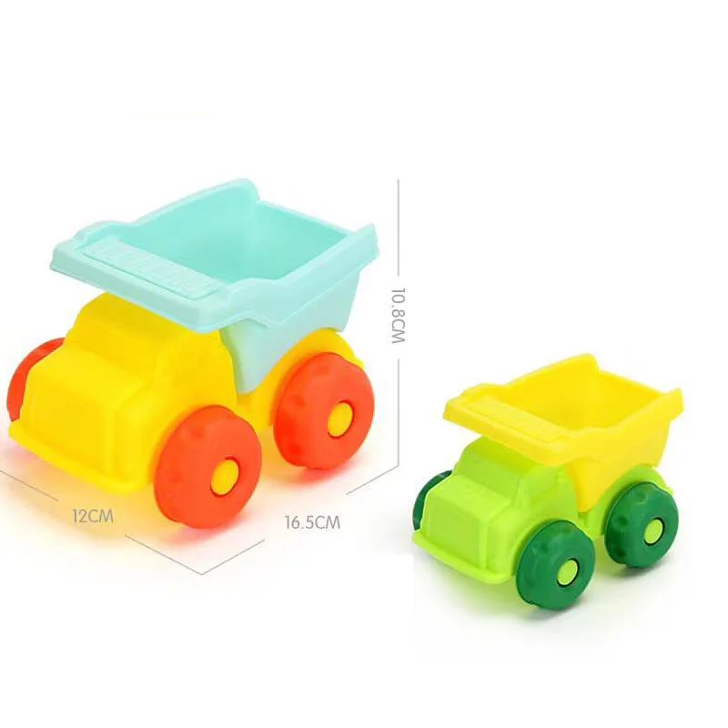 

Summer Silicone Soft Baby Beach Toys Children'S Mesh Bag Bath Toy Set Beach Party Stroller Duck Bucket Sand Mold Tool Water Game