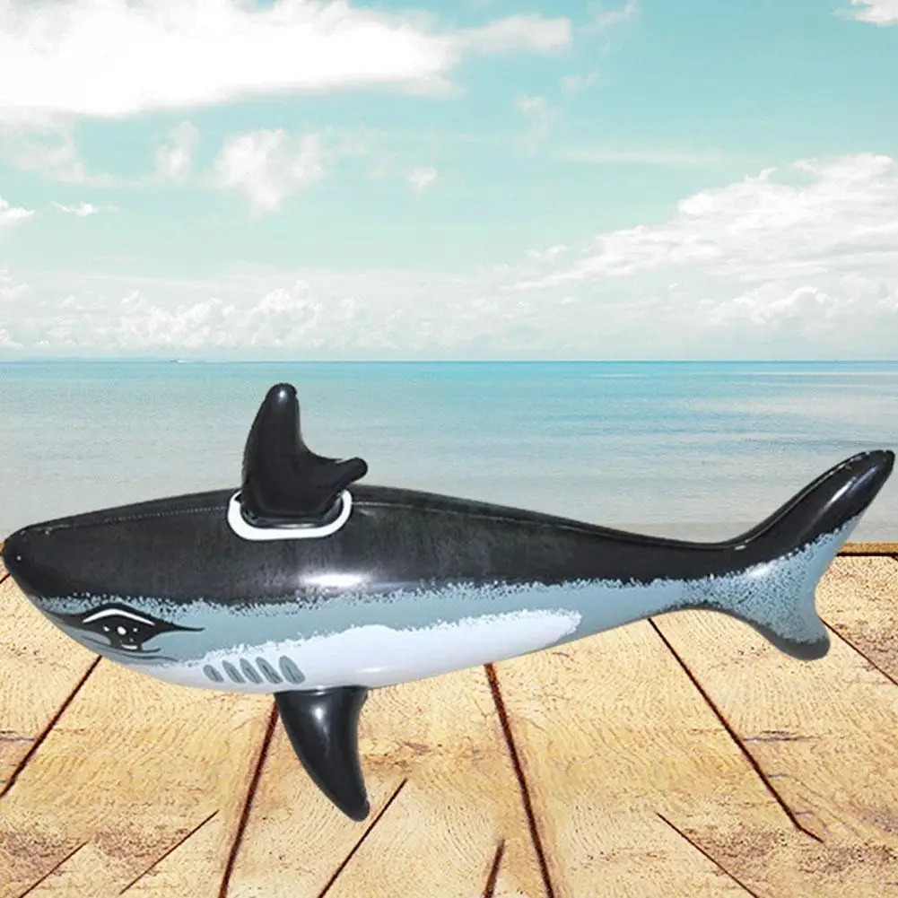 

Inflatable Cute Shark Childrenâ€™s Pool Toys Birthday Gifts For Children In Summer Made Of PVC Harmless To Your Kids
