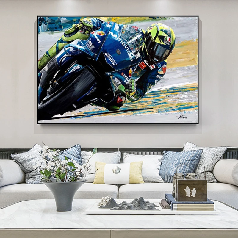 

Motorcyclists Sports Poster And Prints HD Motorcycle Gp Canvas Painting Print Home Wall Art Picture Living Room Decoration Mural