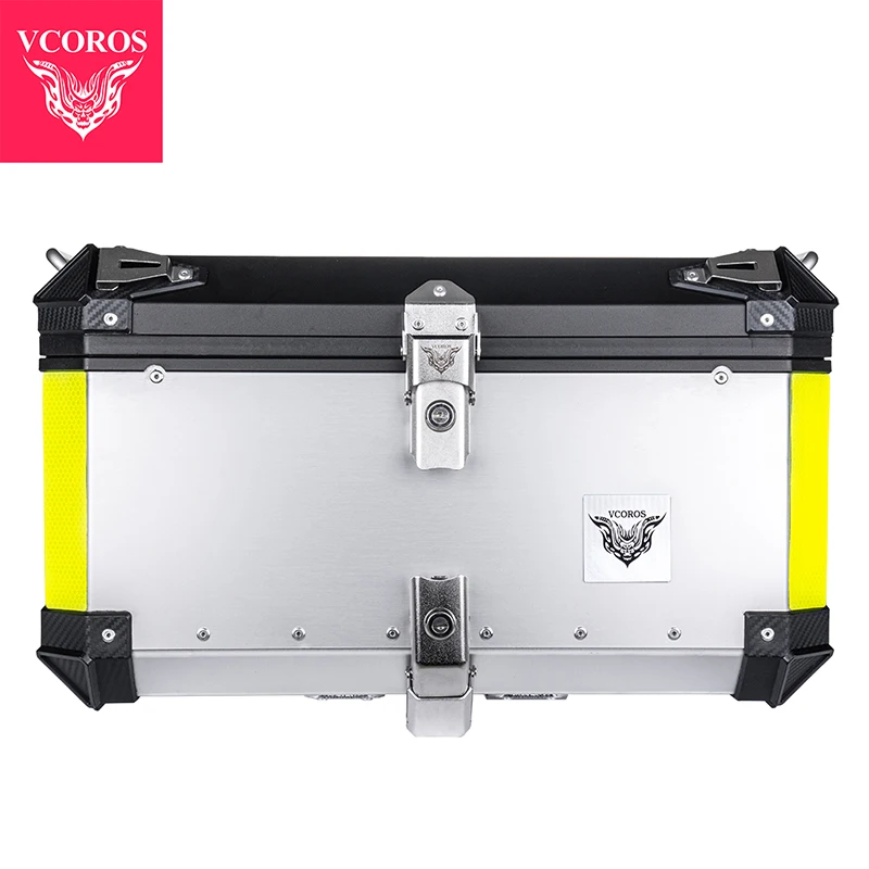 للبيع VCOROS-حقيبة أمتعة للدراجات النارية من سبائك الألومنيوم X40 X60 ، صندوق تخزين علوي ، صندوق خلفي ، صندوق أدوات خوذة مقاوم للماء