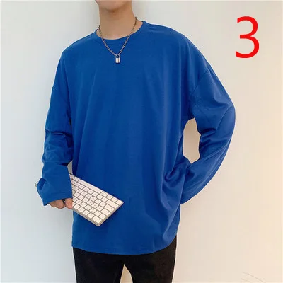 

2019 new tide brand winter cotton T-shirt men's round neck Korean Slim 22