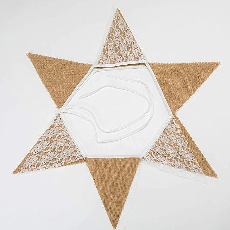 3 м винтажная джутовая гессенская Свадьба декорация баннер фон натуральный