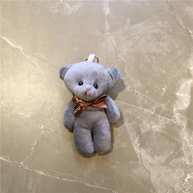 6 цветов 9 см подарок свадебный медведь плюшевая игрушечная кукла|plush toys|stuffed toysplush