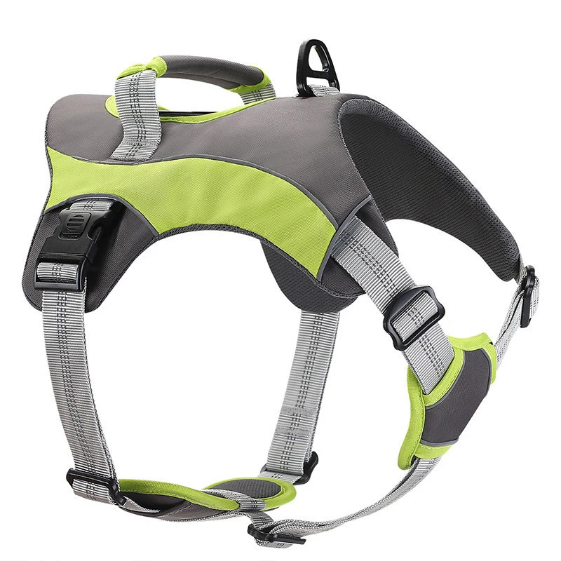 Шлейка для собак из полиэстера светоотражающая регулируемая повязка на грудь