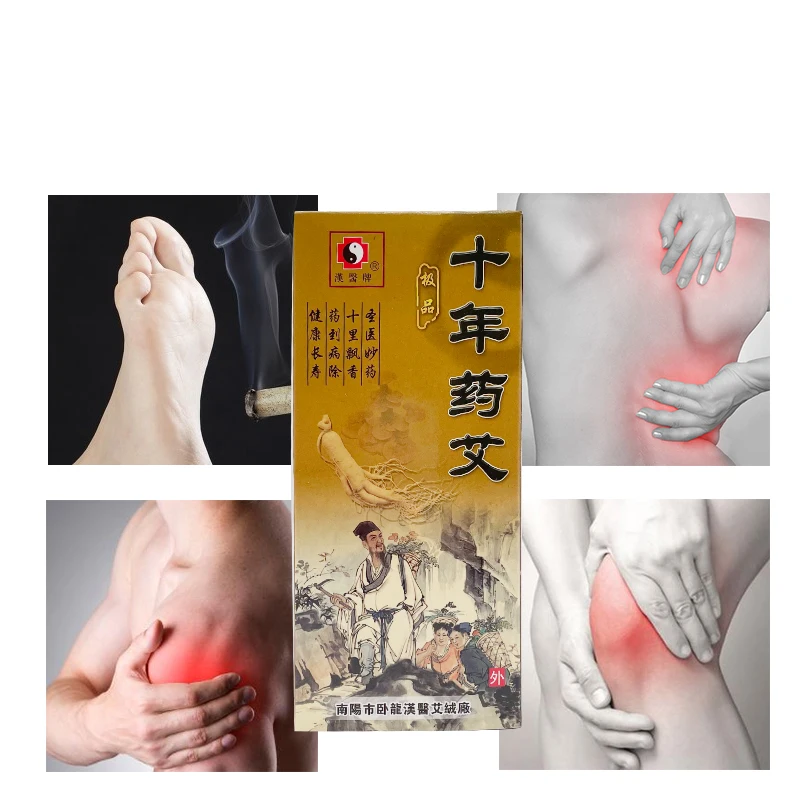

Ten Years Moxa Roll Moxibustion Stick Moxa Candle Adhesive Acupuncture Points Massage Chinese Theyrapy