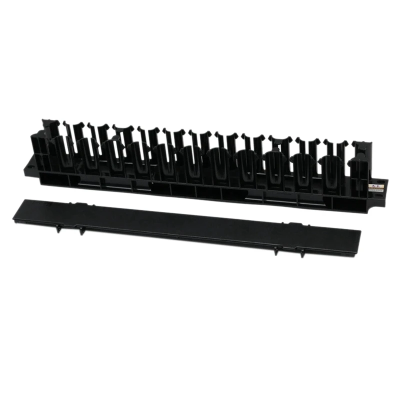 

1U 12-Speed Server Cable Management Rack, 19Inch Network Rack Trunking Duct Panel, Network Cable Organizer