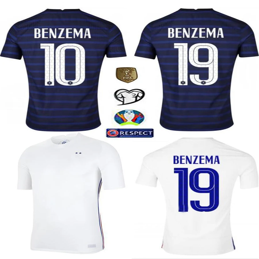 

France Kids + Adult + jersey 2020 2021 MBAPPE BENZEMA GRIEZMANN KANTE POGBA Maillot de foot set football