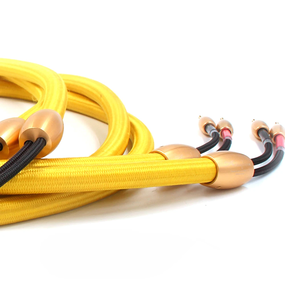 Кабель для динамика Hi Fi с позолоченным штекером 24 к|speaker cable|audio speaker cableloudspeaker cable |