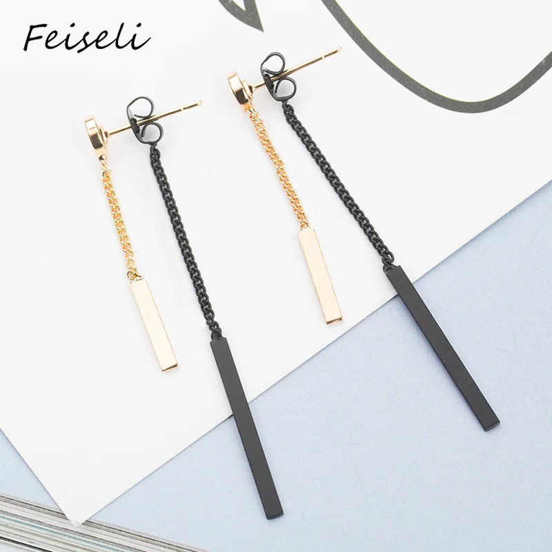 Feiseli классические серебряные золотые металлические цепочки женские длинные