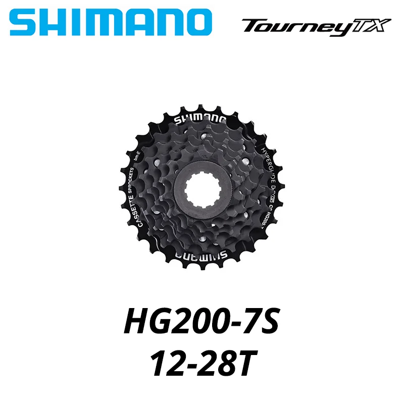 Кассета Shimano TOURNEY TX HG200 CS 7 8 скоростей цепь для горного велосипеда CS-HG200 7s S в 12-28T 12-32T