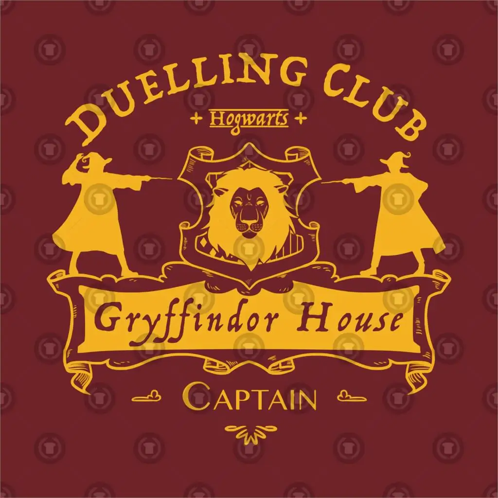 Футболки Топы Gryffindor Duelling Team Футболка мужская и женская рубашка|Мужские футболки|