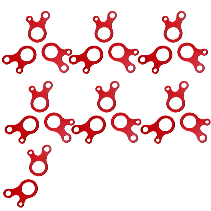 

20Pcs Outdoor Survival Camping Tent Cord Rope Fastener Line Runner Carabiner Hook Hanger Tightener Buckle Tent Accessories