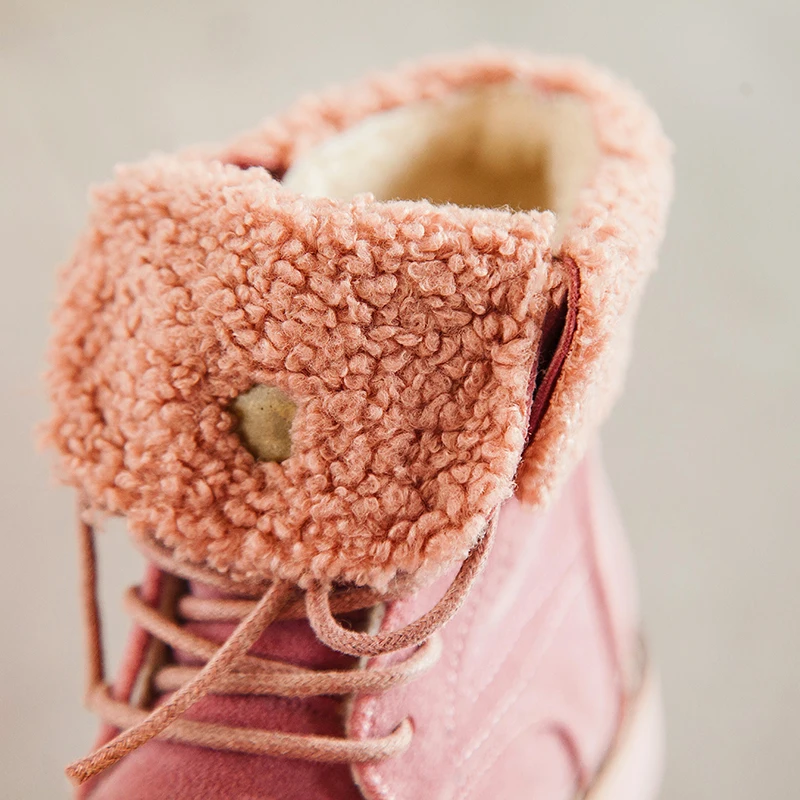 Обувь коллекция 2019 года модные зимние однотонные детские ботинки для девочек и