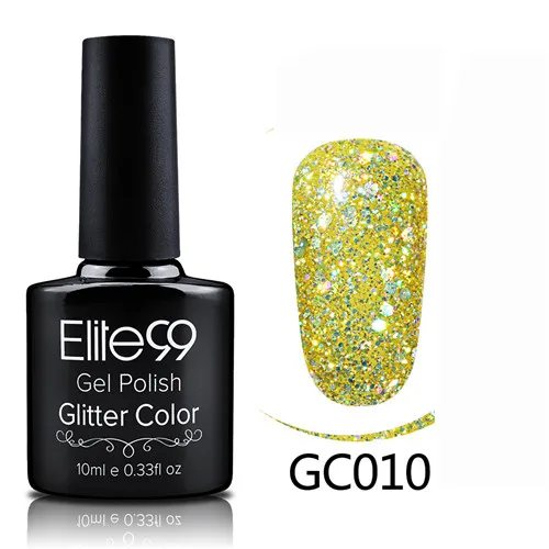 GC010 Elite99 гибридные Лаки гель лак для ногтей набор Гель-лак с блестками Живопись ногтей искусство поли УФ гель лак Топ базовый праймер для маникюра - Color: GC010