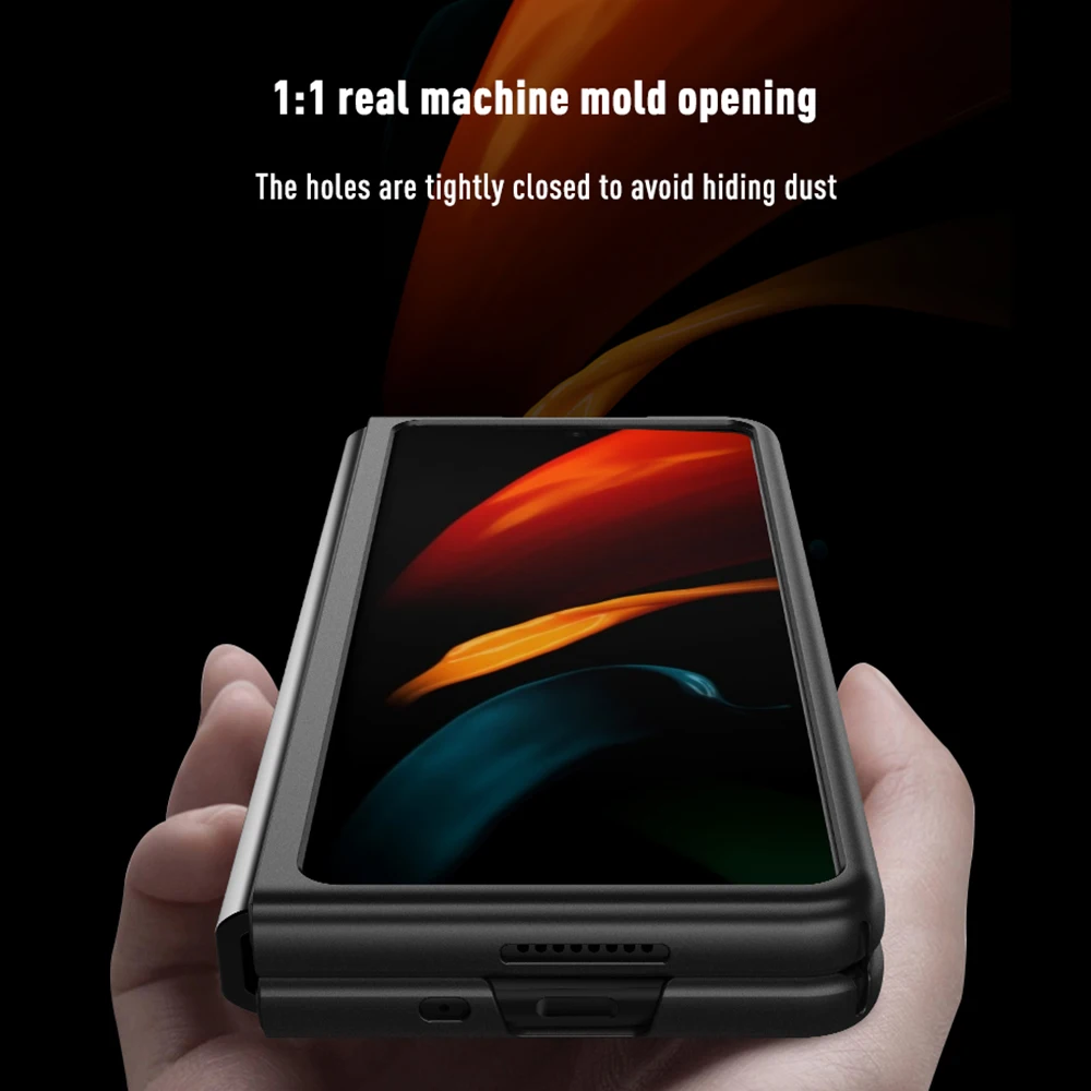 Кожаный чехол из углеродного волокна для Samsung Galaxy Z Fold3 5G ZFold3 телефона Sansung fold 3 Zfold